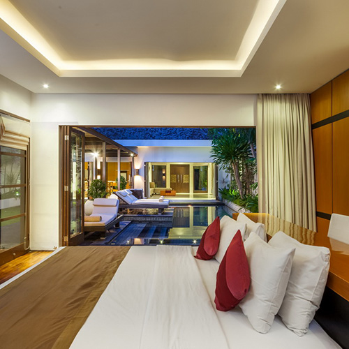 Villa Illam - Master Bedroom at night